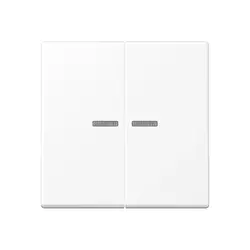 JUNG schakelwip 2-voudig met controlevenster voor HOME draadloze schakelaar A-range sneeuwwit mat (A 102 KO5 BF WWM)