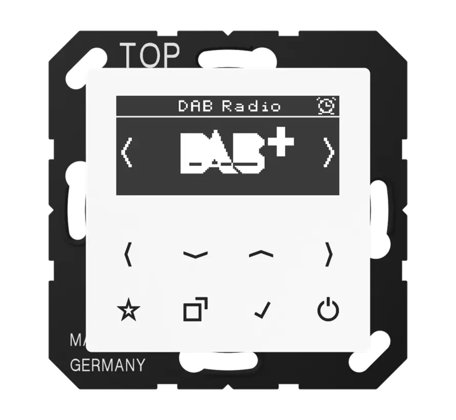 smart radio DAB+ zonder luidspreker A-range alpine wit (DAB A WW)