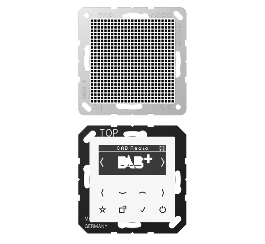 smart radio DAB+ set met 1 luidspreker A-range alpine wit (DAB A1 WW)