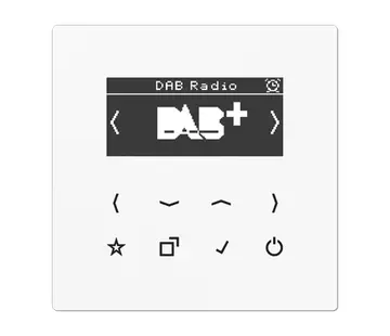 JUNG smart radio DAB+ zonder luidspreker LS990 alpine wit (DAB LS WW)