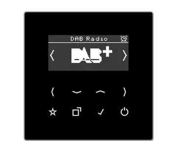 JUNG smart radio DAB+ zonder luidspreker LS990 zwart (DAB LS SW)