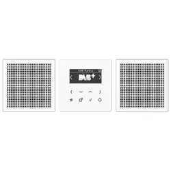 JUNG smart radio DAB+ set met 2 luidsprekers LS990 alpine wit (DAB LS2 WW)