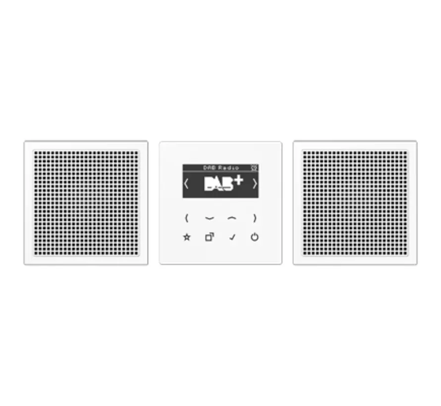 smart radio DAB+ set met 2 luidsprekers LS990 alpine wit (DAB LS2 WW)