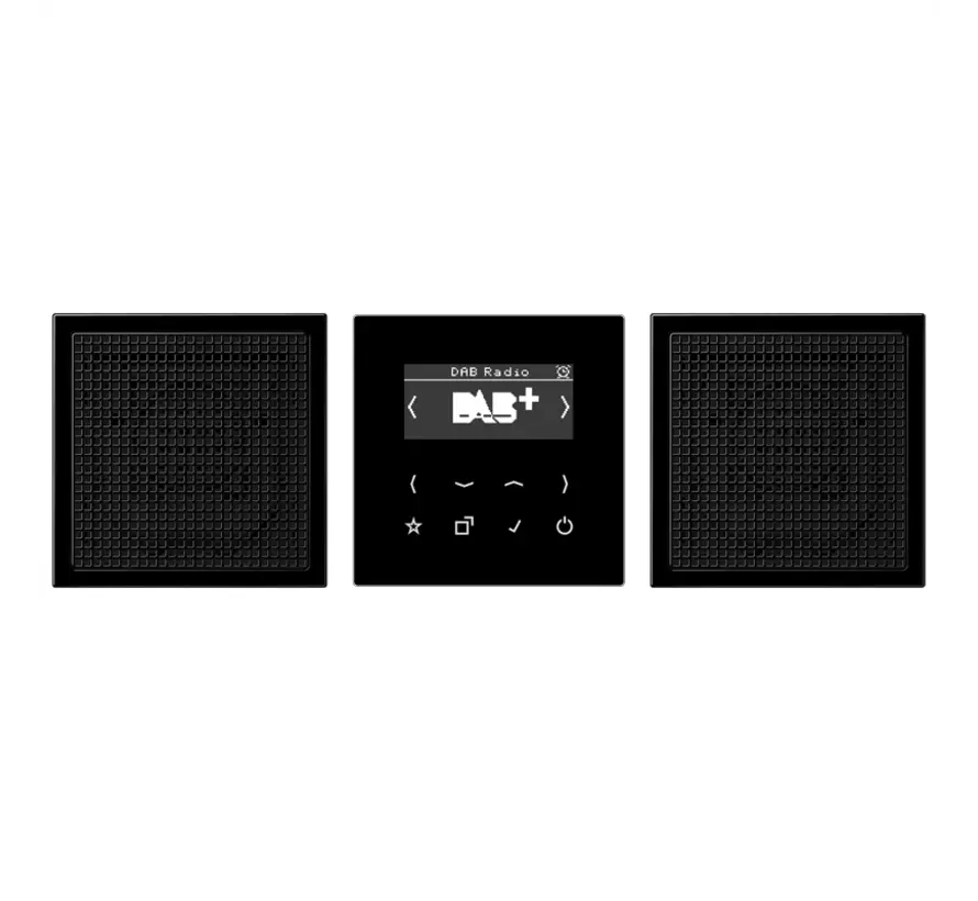 smart radio DAB+ set met 2 luidsprekers LS990 zwart (DAB LS2 SW)