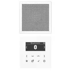JUNG smart radio DAB+ Bluetooth set met 1 luidspreker LS990 alpine wit (DAB LS1 BT WW)