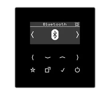 JUNG smart radio DAB+ Bluetooth zonder luidspreker LS990 zwart (DAB LS BT SW)