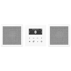 JUNG smart radio DAB+ Bluetooth set met 2 luidsprekers LS990 alpine wit (DAB LS2 BT WW)