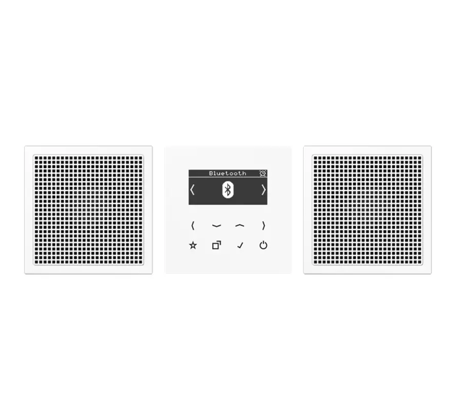 smart radio DAB+ Bluetooth set met 2 luidsprekers LS990 alpine wit (DAB LS2 BT WW)