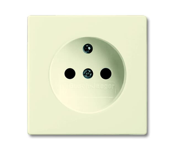 Busch-Jaeger centraalplaat voor wandcontactdoos met penaarde Future Linear creme glans (2399 UCKS-82)
