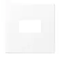 centraalplaat USB-lader met klikbevestiging LS990 sneeuwwit mat (LS 1969 USB WWM)