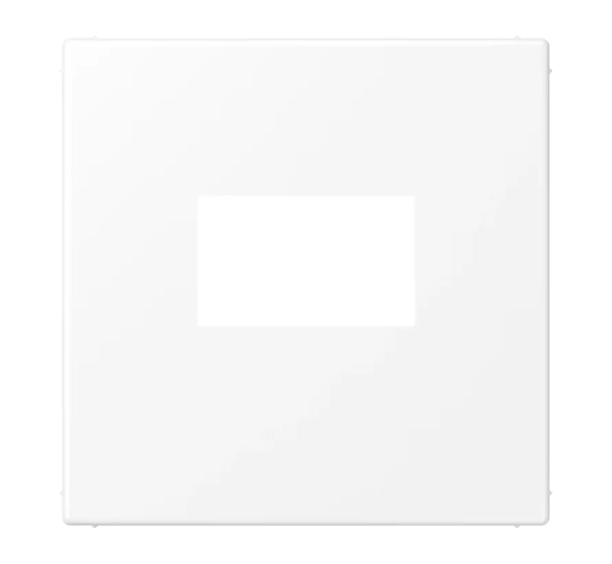 centraalplaat USB-lader met klikbevestiging LS990 sneeuwwit mat (LS 1969 USB WWM)