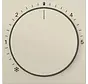 knop ruimtetemperatuurregelaar met controlevenster systeem 55 creme glans (270201)