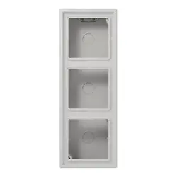 JUNG opbouwbak 3-voudig LS990 lichtgrijs (LS 583 A LG)