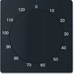 Busch-Jaeger draaiknop tijdschakelaar 120 min Future Linear zwart mat (1771-885-103)