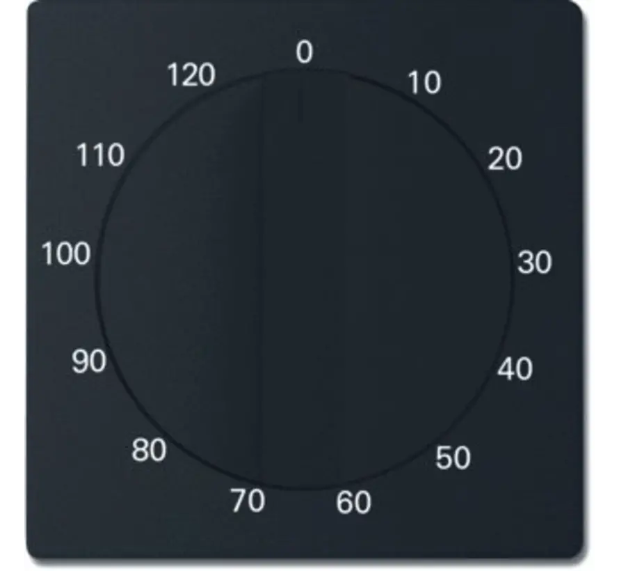 draaigreep tijdschakelaar 120 min Future Linear zwart mat (1771-885-103)