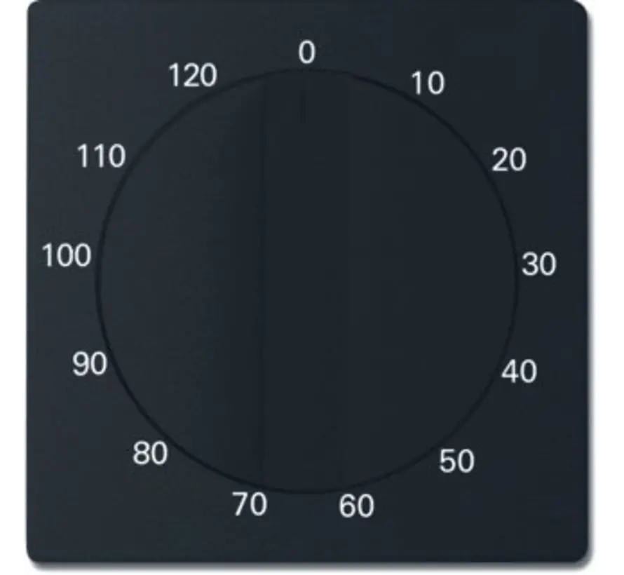 draaiknop tijdschakelaar 120 min Future Linear zwart mat (1771-885-103)