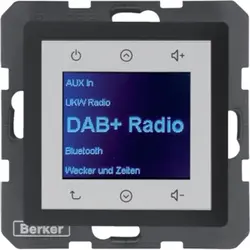 Berker radio touch DAB+ Bluetooth Q1/Q3/Q7 antraciet (30846086)