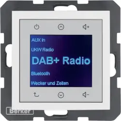 Berker Radio Touch DAB+ Bluetooth S1/B3/B7 polarwit glz (30848989)