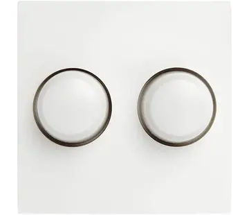 Tradim duo dimmerknoppen voor Berker S1 wit OP=OP (03811)