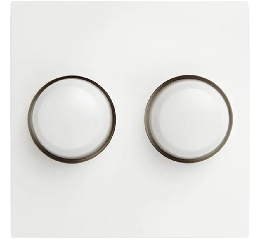 duo dimmerknoppen voor Berker S1 wit OP=OP (03811)