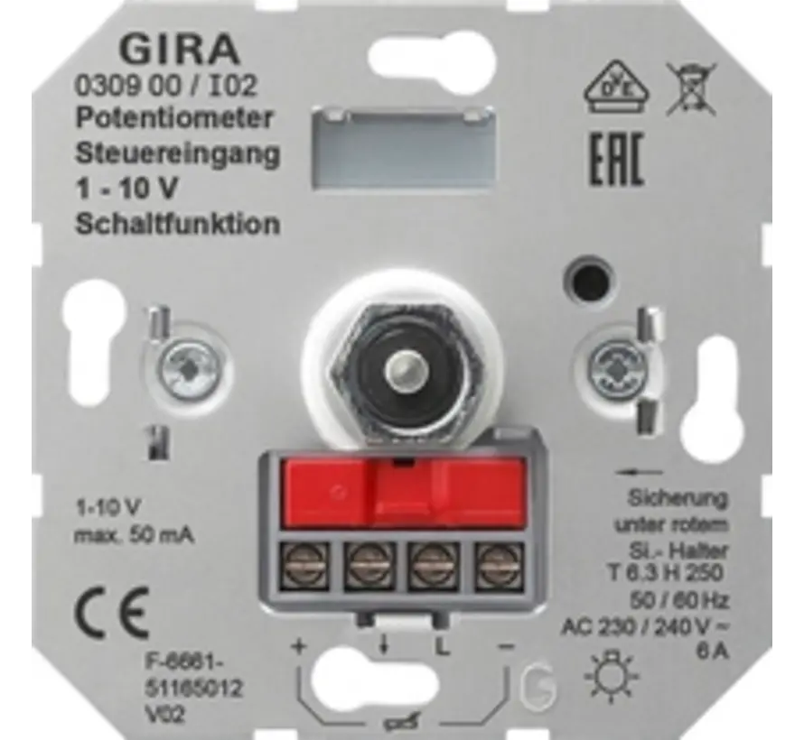potentiometer met schakelaar 1-10 Volt (030900)