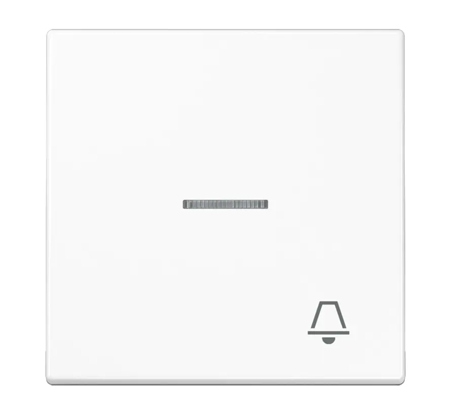 schakelwip met belsymbool en controlevenster LS990 alpine wit (LS 990 KO5 K WW)