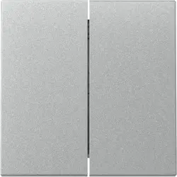 Gira schakelwip 2-voudig Systeem 55 aluminium mat (329526)