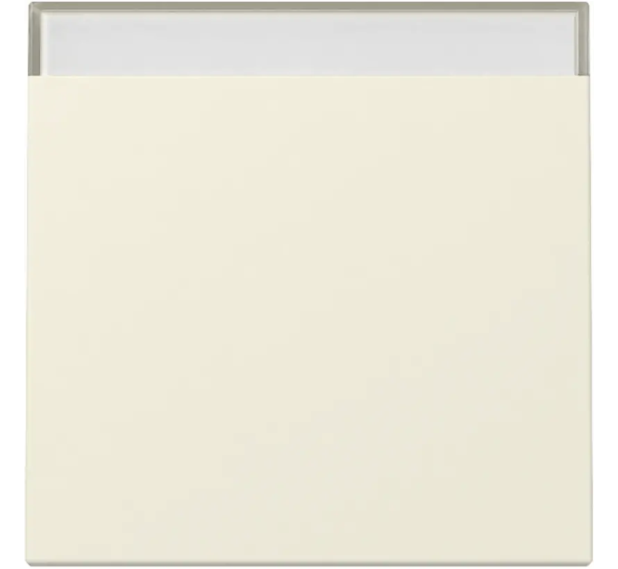schakelwip met tekstkader Systeem 55 creme glans (329901)