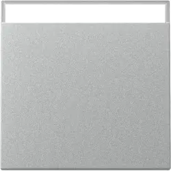 Gira schakelwip met tekstkader Systeem 55 aluminium mat (329926)