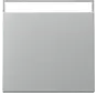 schakelwip met tekstkader Systeem 55 aluminium mat (329926)