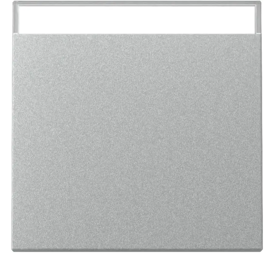 schakelwip met tekstkader Systeem 55 aluminium mat (329926)
