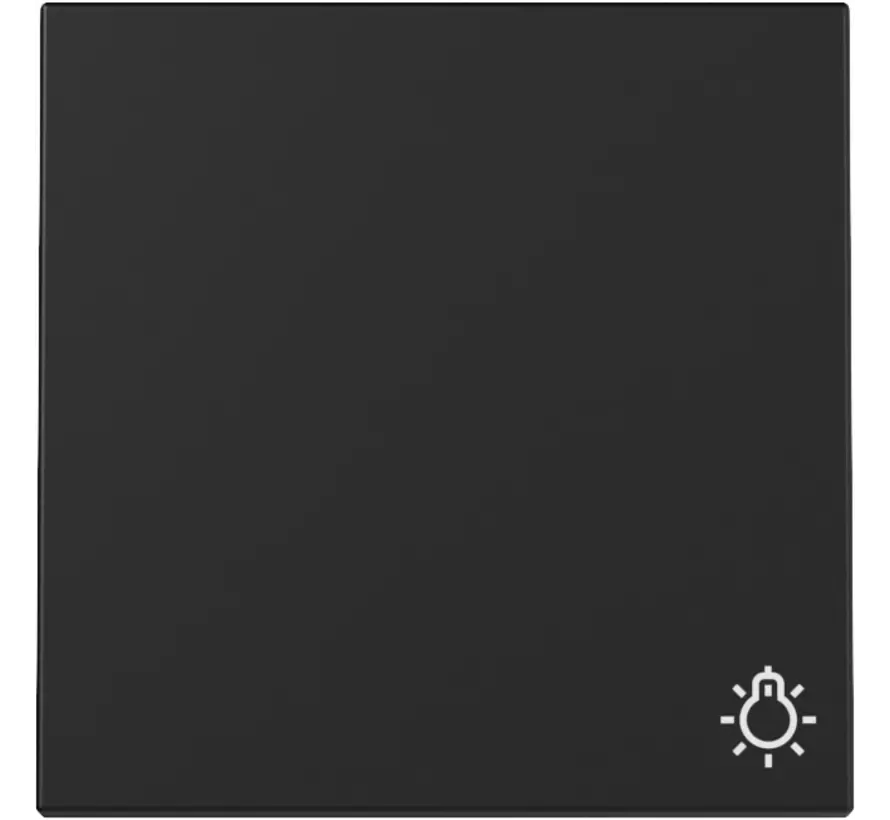 schakelwip met symbool licht Systeem 55 zwart mat (3285005)