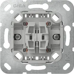 Gira wisselschakelaar/pulsdrukker combinatie met klauwbevestiging (313900)