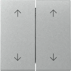 Gira schakelwip jaloezieschakelaar 4-voudig Systeem 55 aluminium mat (329726)
