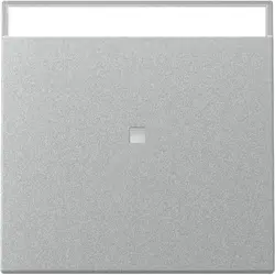 Gira wip met controlevenster en tekstkader Systeem 55 aluminium mat (367026)