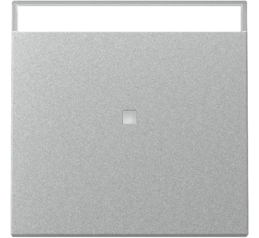 wip met controlevenster en tekstkader Systeem 55 aluminium mat (367026)