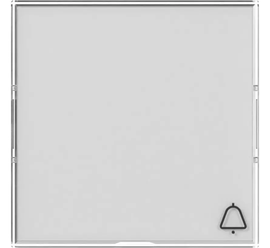 schakelwip kleurneutraal met groot tekstkader en symbool bel (367900)