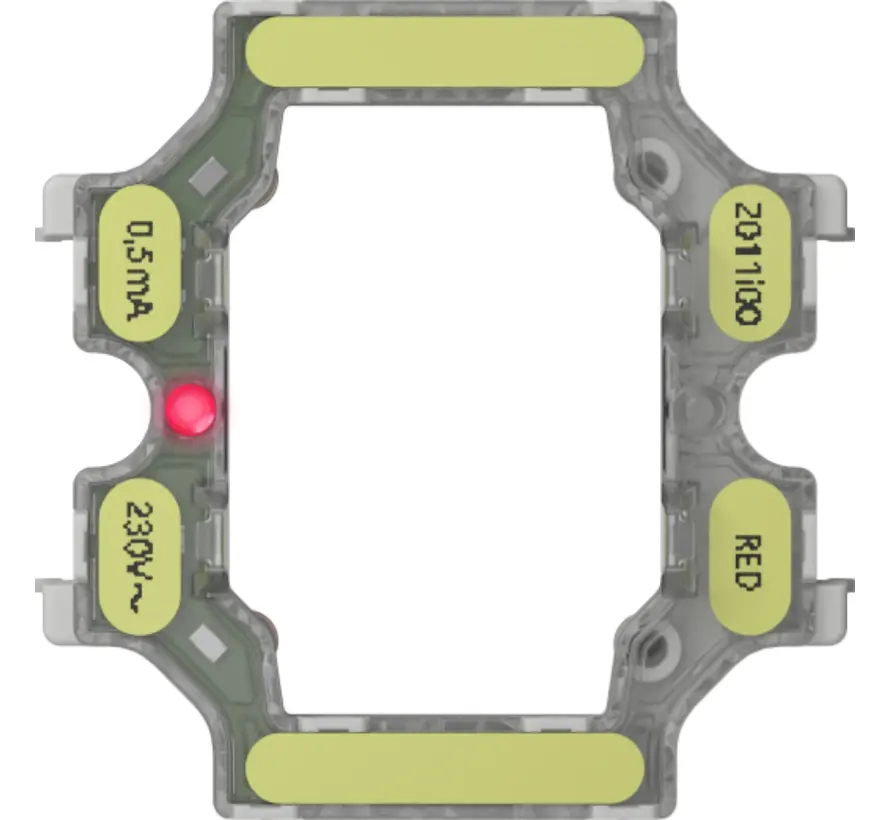 verlichtingselement 230 V LED rood 0,5 mA variant 2 (3792011)