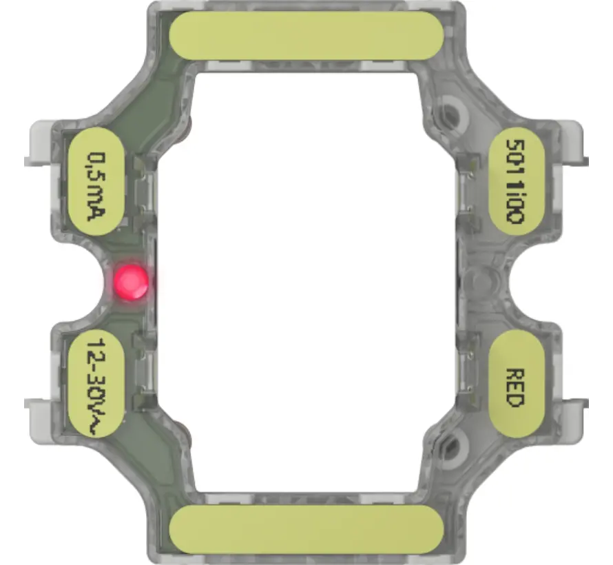 verlichtingselement 12 - 30 V LED rood 0,5 mA variant 5 (3795011)