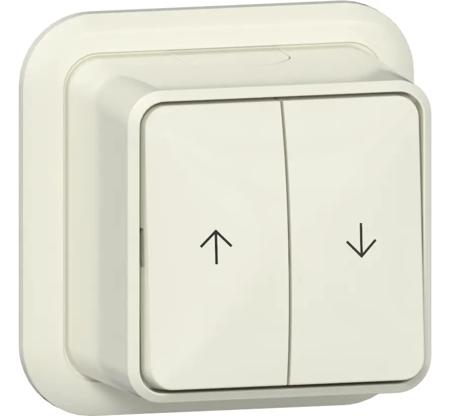 jaloezieschakelaar opbouw creme (315910)