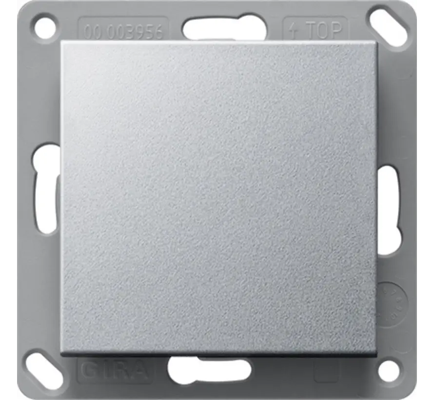 EnOcean draadloze wandzender 1-voudig Systeem 55 aluminium mat (242126)
