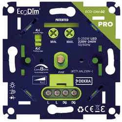 EcoDim universele LED-dimmer PRO RLC 0-250 Watt (ECO-DIM.02-PRO)
