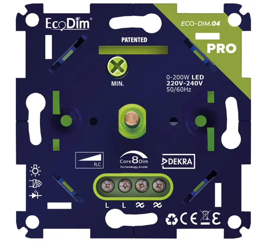 universele LED-dimmer PRO RC 0-200 Watt (ECO-DIM.04-PRO)