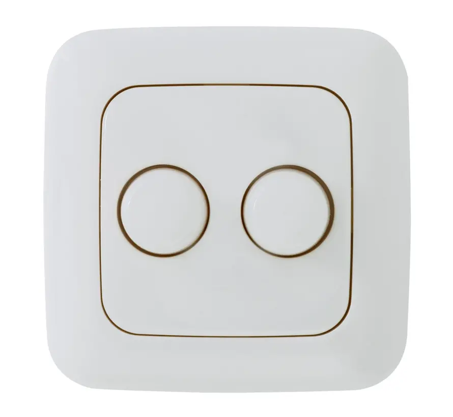 duo dimmerknop passend voor Busch-Jaeger Reflex SI wit glans (ED-10003)