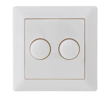 EcoDim duo dimmerknop passend voor Gira systeem 55 / JUNG A-range wit glans (ED-10005)