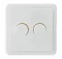 duo dimmerknop passend voor Peha Standard wit glans (ED-10008)