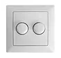 duo dimmerknop passend voor Busch-Jaeger Balance SI wit glans (ED-10075)