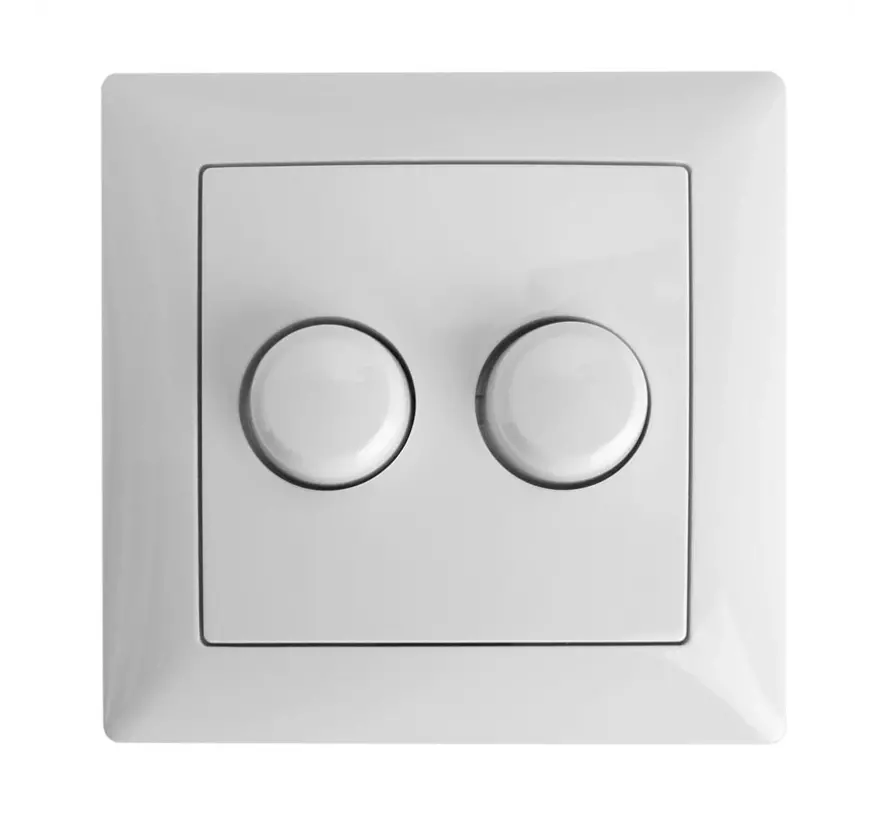 duo dimmerknop passend voor Busch-Jaeger Balance SI wit glans (ED-10075)