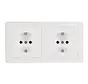wandcontactdoos randaarde set 2-voudig compleet voorbedraad Q1 wit (47206089)