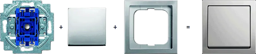 Busch-Jaeger Schaltermaterial montieren